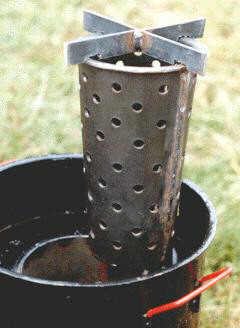 Pot stand sitting atop the fire grate