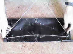 Bending wire to fit jig